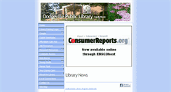 Desktop Screenshot of dodgevillelibrary.com